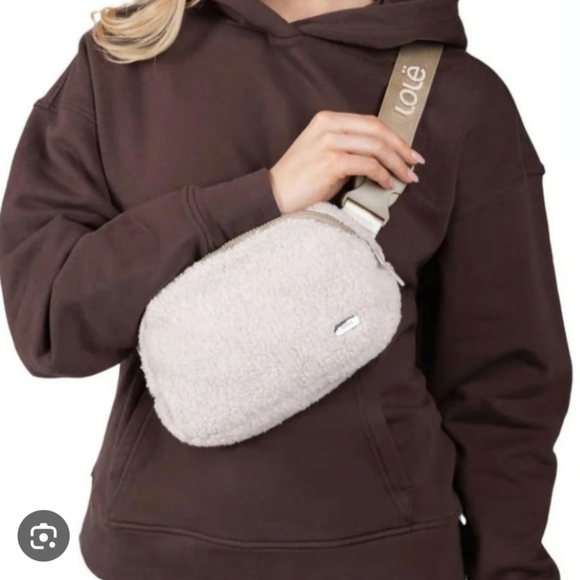 Lole Handbags - NWT Lolë Cream Fleece Belt Bag Unisex